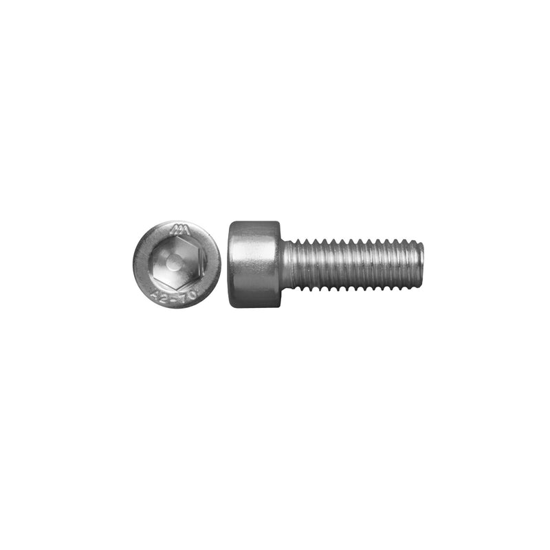 6 DIN 912 stainless A4 M 5 x 16mm screws with cylindrical head for allen key