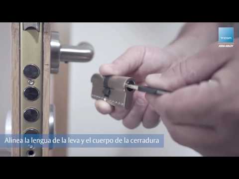 Bombín T80 Tesa Assa Abloy 30x40 acabado niquelado